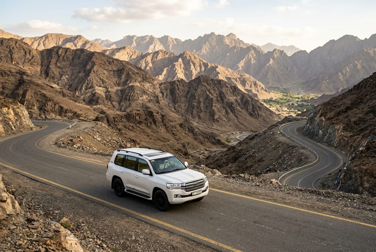 Roar Adventure Tourism 4x4 Land Cruiser in Hatta Mountains